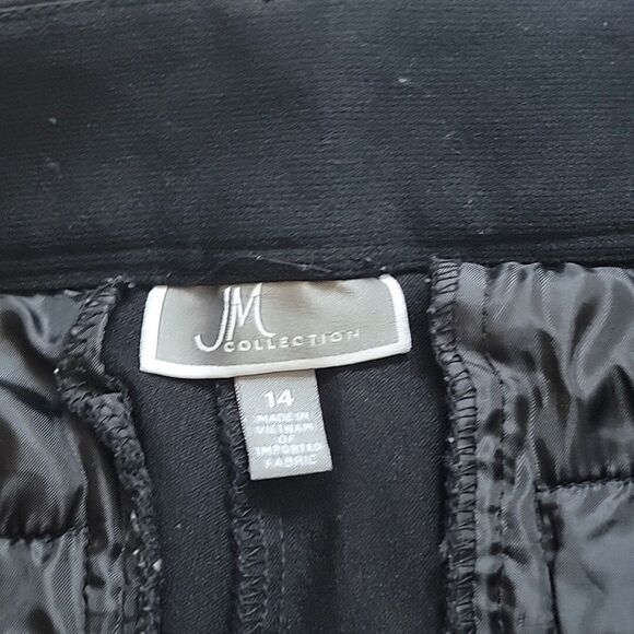 JM Collection Dress Pants Sz 14 Black High Rise 28.5" Inseam - Picture 5 of 7